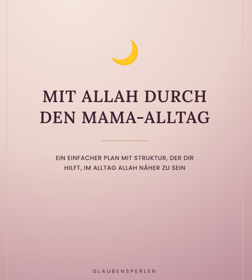 Mit Allah durch den Mama Alltag, Produkt-Mockup
